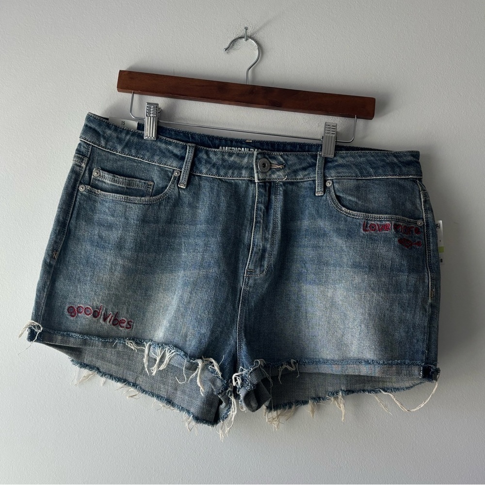 NWT American Rag Letter embroidery fun short size junior 15